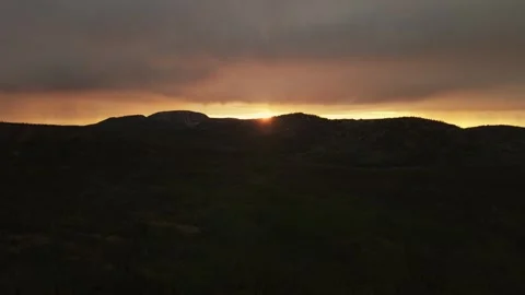 Mountain Sunset over Hayden Fork Forest in Uinta Mountains Utah Stock Footage 340034166