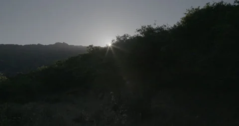 Mountain at Sunset. Panorama Stock Footage 171483454