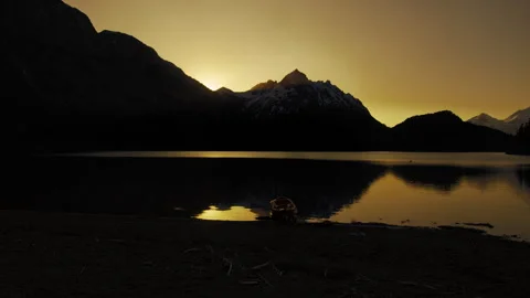 Mountain Sunset Patagonia SDR Version - available in HDR Stock Footage 251068754