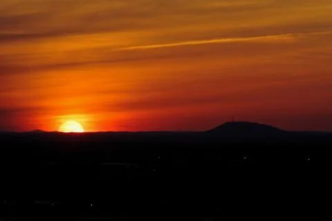 Mountain Sunset Stock Photos