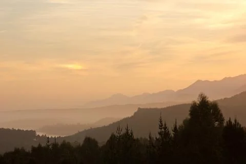Mountain Sunset Stock Photos