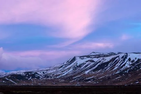 Mountain sunset Stock Photos