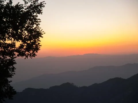 Mountain Sunset Stock Photos