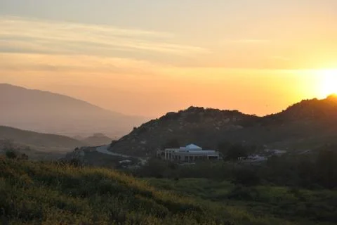 Mountain sunset Stock Photos