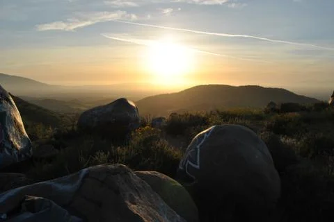 Mountain Sunset Stock Photos