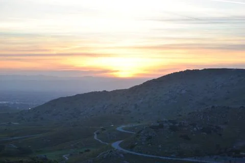 Mountain sunset Stock Photos