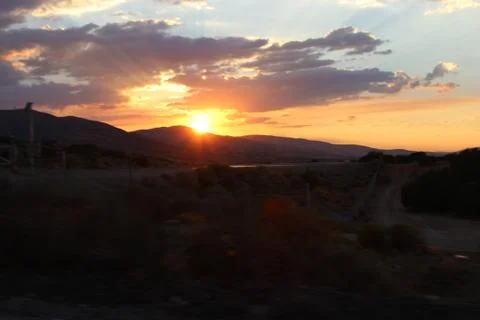 Mountain Sunset Stock Photos