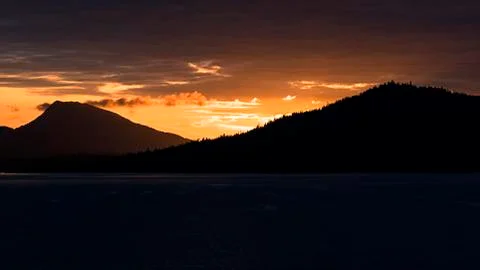 Mountain Sunset Stock Photos