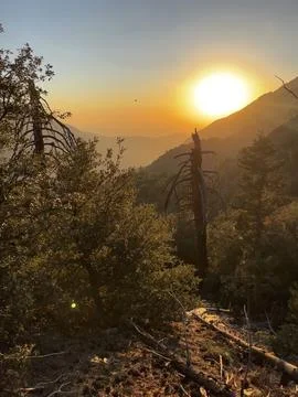 Mountain sunset Stock Photos