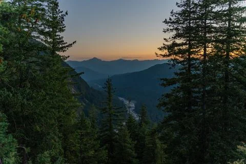 Mountain Sunset 写真素材