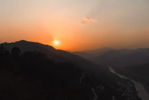 Mountain Sunset Foto stock