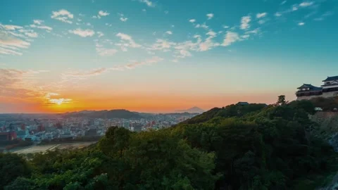 Mountain sunset Skyline evening Video stock 274415381