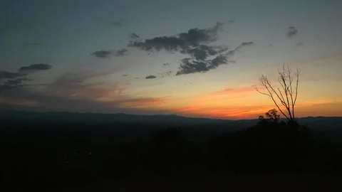 Mountain Sunset | Time-lapse -09 Stock Footage 86887719