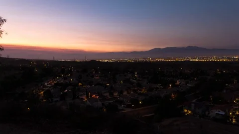 Mountain Sunset Time Lapse, Contrast, Color Stock Footage 76505501