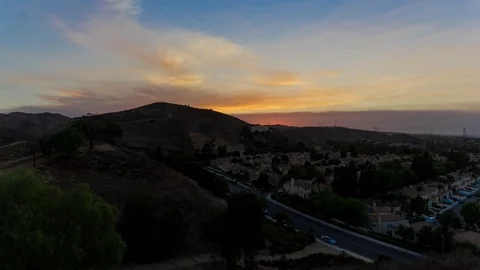 Mountain Sunset Time Lapse, Contrast, Color Stock Footage 76505552