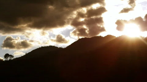 Mountain sunset time-lapse 스톡 동영상 436644