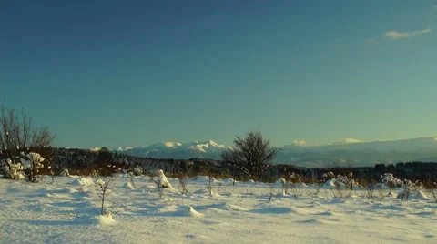 Mountain Sunset Timelapse 4К Stock Footage 59769386