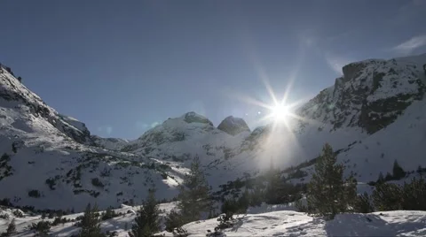 Mountain Sunset Timelapse 4K Stock Footage 59863666