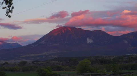 Mountain sunset timelapse Stock Footage 68304613