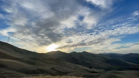 Mountain Sunset Timelapse Video stock 220245279