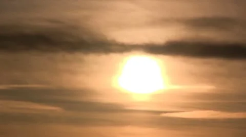 MOUNTAIN SUNSET ZOOM OUT Stock Footage 10710908