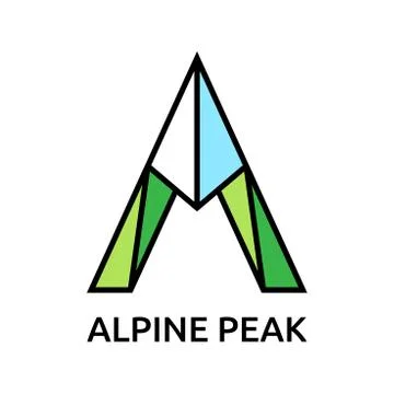 Mountain symbol Stock Illustration