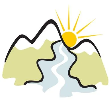 Mountain symbol simple design Stock Illustration