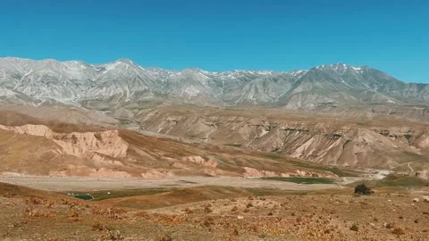 The mountain system of the Western Tien Shan in Uzbekistan.  Stock Footage 265443527