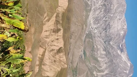 The mountain system of the Western Tien Shan in Uzbekistan.  Stock Footage 265444601