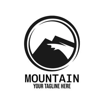 Mountain template vector for exploration design camp outdor Stock Illustration