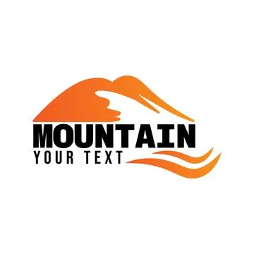 Mountain template vector for exploration design camp outdor Illustrazione stock