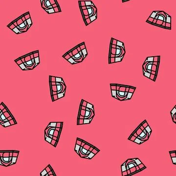 Mountain tent vacation vector seamless pattern Stock Illustration