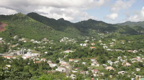 Mountain Terrain of Grenada Stock Footage 999241