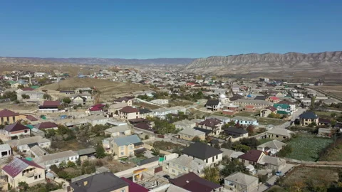Mountain terrain with town and comfortable country houses Stock Footage 130626577