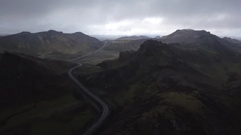 Mountain throughway Stock Footage 97473176