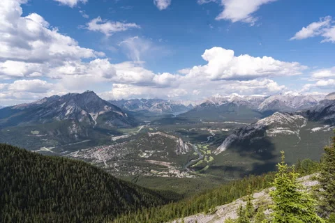 Mountain Time Lapse in Banff, Alberta, Canada Vídeo Stock 244744266