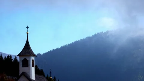 Mountain time-lapse with clouds Stock Footage 212338222
