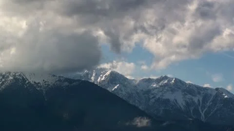 Mountain time lapse clouds HD 動画素材 22304698
