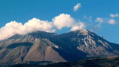 Mountain in time lapse Stock Footage 78166043