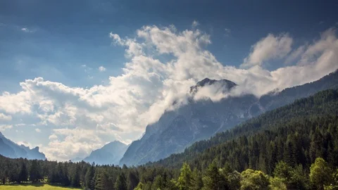 Mountain time lapse Stock Footage 128008892