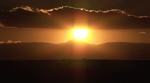 Mountain time Lapse Sunset Video stock 51054801