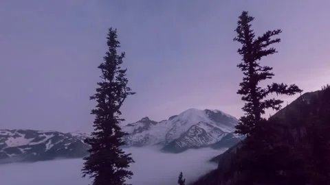 Mountain time lapse sunset Stock Footage 165240047