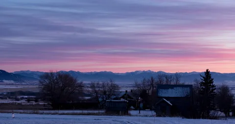 Mountain time lapse sunset Video stock 165243499