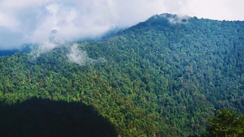 Mountain Timelapse with Cloud (Annapurna Trek) Stock Footage 140931969