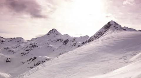 Mountain Timelapse with Clouds flowing Video stock 46198855