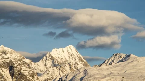 Mountain timelapse with clouds flowing Video stock 46198863