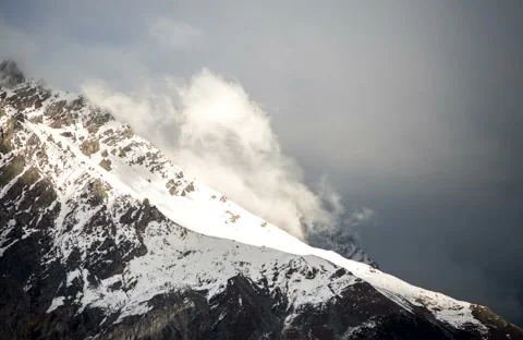Mountain Timelapse with Clouds moving Video stock 46198667