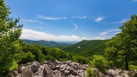 Mountain Timelapse With Rocks Stock Footage 92034727