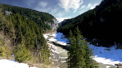 Mountain timelapse in spring Stock Footage 50098656