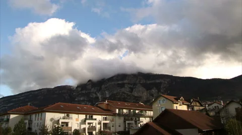 Mountain timelapse in winter Stock-Footage 49438661
